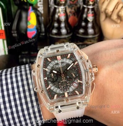 Fake Hublot Geneve Big Bang Unico Sapphire Hublot Transparent Watch 1