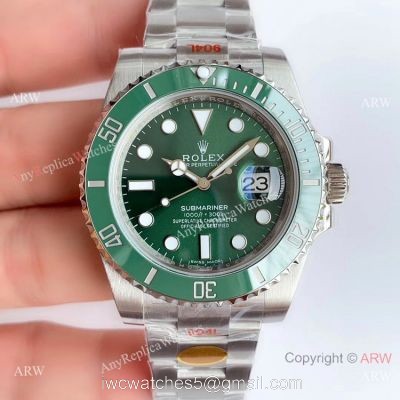 Noob Factory Rolex Submariner Hulk Replica Watch 904L 3135 Movement (V10 Version) 1