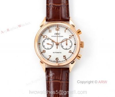 Swiss 7750 IWC Schaffhausen Portuguese Rose Gold Watch 2019 New 1