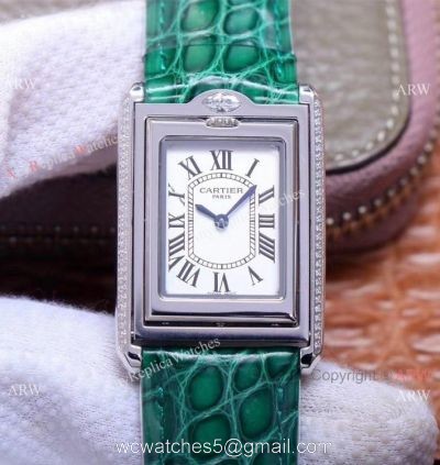 Swiss Grade Cartier Tank Basculante Lady Wrist Cabriolet Watch 1