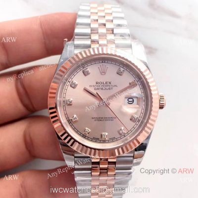 (EW) Swiss Copy Rolex Datejust II 41 2-Tone Rose Gold Jubilee Watch 126331 1
