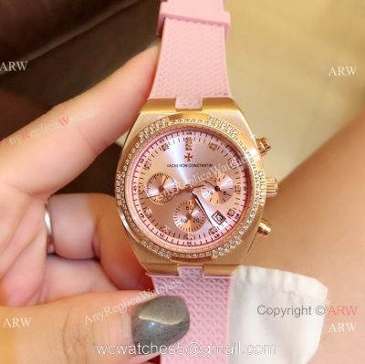 Vacheron Constantin Overseas Rose Gold Chrono Watch Women Vacheron Constantin Copy 1