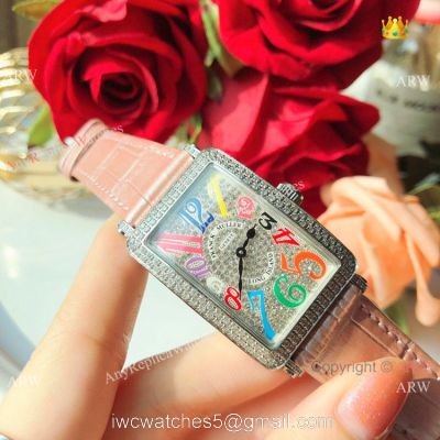 Replica Franck Muller Long Island Color Dreams Watch Diamond Case 1