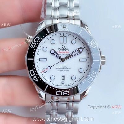 OM Factory Omega Diver 300M James Bond Stianless Steel Black Ceramic Watch Grade 1A Copy Omega 1