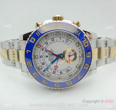 High Quality Rolex Yacht Master II Two Tone Blue Ceramic 44mm Watch 1