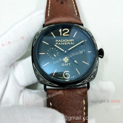 New Style Copy Panerai Radiomir Firenze Black Case Watch 45mm 1
