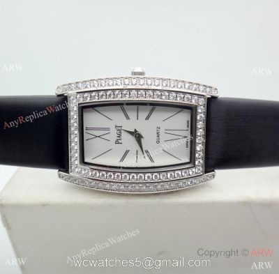 Copy Piaget Limelight Tonneau Women Watch SS Diamond 1