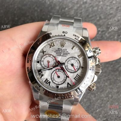 NEW! Noob Factory Rolex Daytona 1:1 Cal.4130 Stainless Steel Meteorite Dial 1