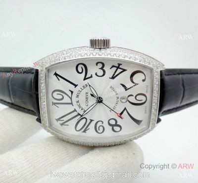 Franck Muller Platinum Rotor SS Diamond Case Watch Best Knock off Watches China 1
