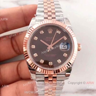 EW Factory Rolex Datejust II 41 Chocolate Face Jubilee Bracelet Watch 1