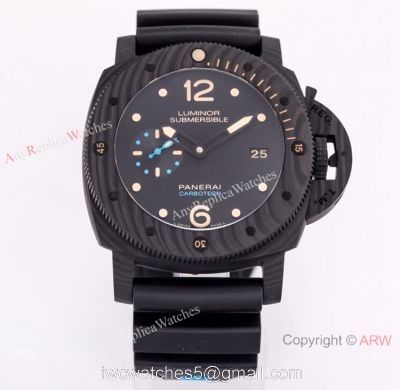 Swiss Grade 1 Panerai Luminor Submersible Carbon Watch VS Factory V2 1