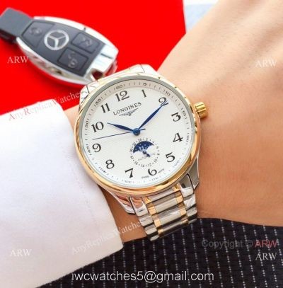 2019 Replica Longines Master Moonphase Automatic 40mm Watch Two Tone 1
