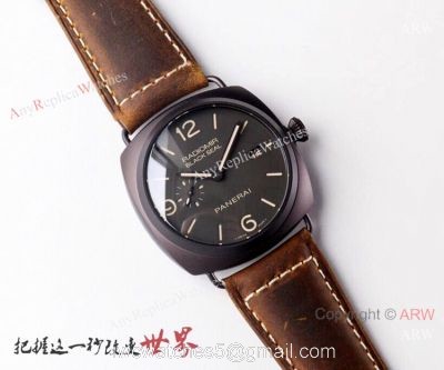 (VS) Swiss Copy Panerai Radiomir BLACK SEAL 45mm Watch Black PVD 1