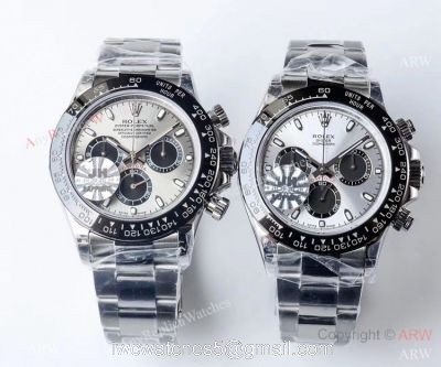 1:1 Swiss Rolex Cosmograph Daytona 4130 JH Factory Watch Silver or Gray Face 1