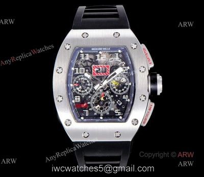 KV Factory Replica Richard Mille RM 011-FM Felipe Massa Black Kite Flyback Chronograph Watch 1
