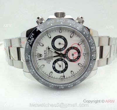 Replica Rolex Daytona Watch Stainless Steel Black Ceramic 42mm 1