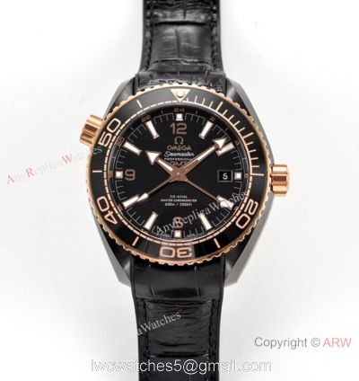 VS Factory Replica Omega Planet Ocean Deepsea King Black Ceramic Watch 1