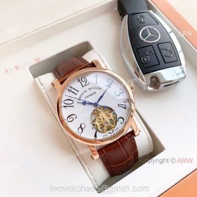 Clone Franck Muller Geneve Tourbillon Rose Gold Men Watch 42mm 1