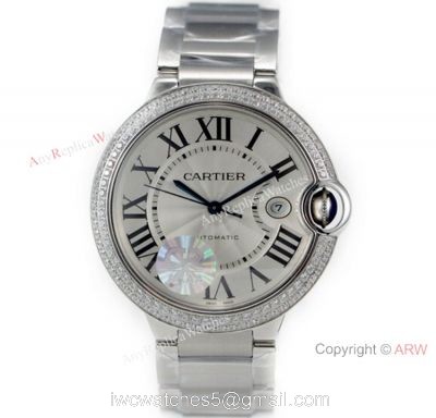 (CR) Swiss Grade Ballon Bleu de Cartier Watch Copy Stainless Steel 42mm 1