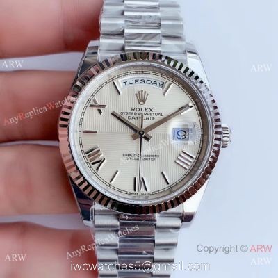 NEW Upgraded Replica Rolex Presidential Day Date II 3255 Cream Dial Watch V3 Version 1