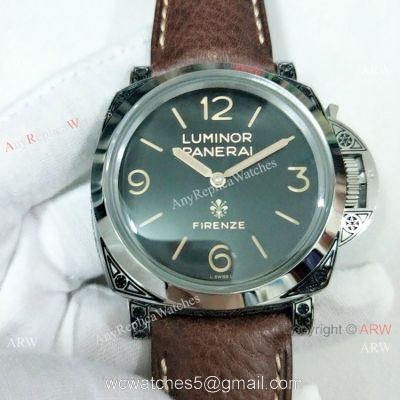 2019 New Replica Panerai Luminor Firenze PAM972 Watch SS Black Face 1
