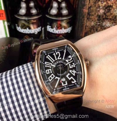 High Quality Franck Muller Vanguard Yachting Rose Gold Knock off Watches China 1