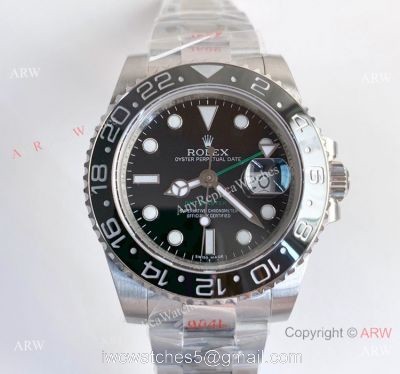 New Rolex GMT-Master II Stainless Steel 116710LN Noob 3135 Replica Watch (V10) 1