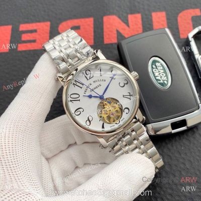 Copy Franck Muller Geneve Tourbillon Men Watch Stainless Steel 1