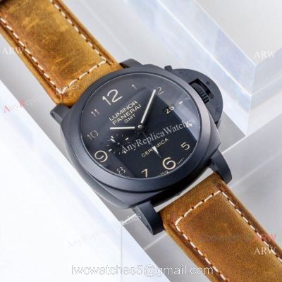 (VS) Swiss Copy Panerai Luminor GMT 1950 Ceramica PAM 441 Watch 1