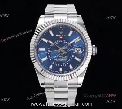Noob Factory Replica Rolex Sky Dweller Blue Dial Automatic Watch 42mm 1