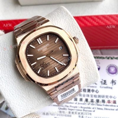 Rose Gold Patek Philippe Nautilus Repica Watches For Sale 1