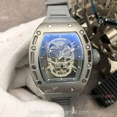 Swiss Grade Richard Mille AAA RM052 Skull Watch Titanium Case 1
