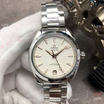 VS Factory Replica Omega Seamaster Aqua Terra 150m White Face Watch 1