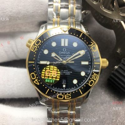 GB Factory Omega Diver 300M James Bond Watch Replica with Omega 8800 Movement 1