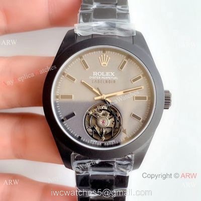 Replicas Rolex Milgauss Label Noir Tourbillon PVD Case 1-1 Best Edition Watch 1
