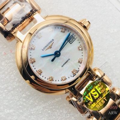 Swiss Grade Copy Longines PrimaLuna VS Factory L592 Watch Mother-Of-Pearl Dial 1