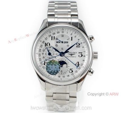Swiss Grade Longines Master Collection Moon Phase Stainless Steel Watch New Replica 1
