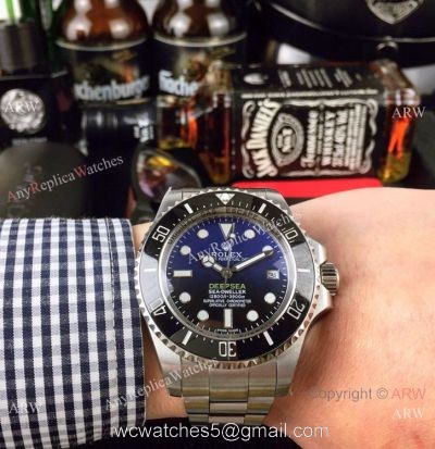 Rolex Deepsea Blue Replica Watch Stainless Steel Automatic Movement 1