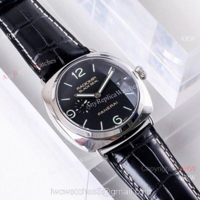 (VS) Swiss Copy Panerai Radiomir Black Seal 3 Days Automatic Watch Black Dial 1