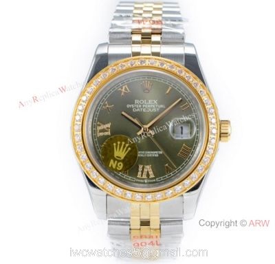 Super Clone Rolex Datejust II 2-Tone Jubilee Grey Dial Watch 1