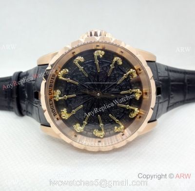 New Roger Dubuis Excalibur RDDBEX0495 Automatic Watch Rose Gold 1