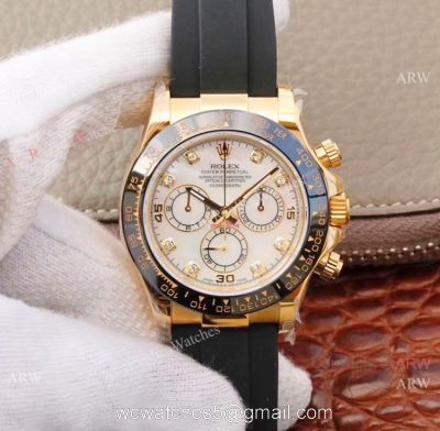 Swiss 4130 JH Factory Rolex Cosmograph Daytona Rubber Band Watch / Rolex Oysterflex Replica Watch 1