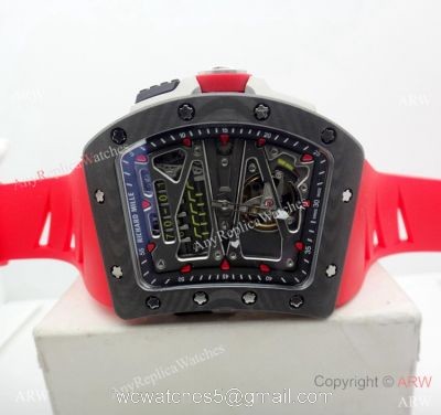 Swiss Replica Richard Mille RM70-01 Carbon Red Rubber Strap Watch 1