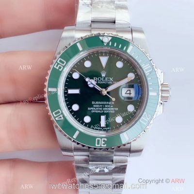 Swiss Grade Rolex Submariner AR Factory V3 Swiss 2824 Watch Rolex Hulk Replica 1