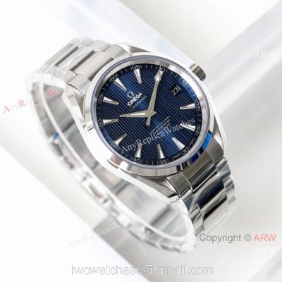 (VS)Swiss Grade Omega Seamaster Aqua Terra Copy 8500 watch Stainless Steel Blue Dial 1