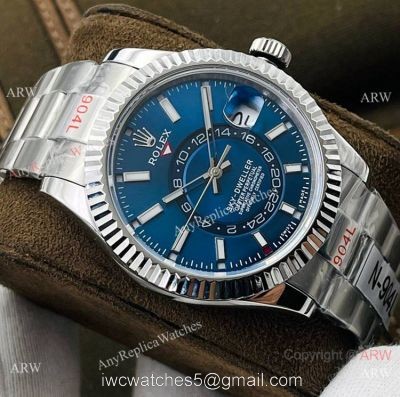 DR Factory Rolex Sky-Dweller Blue Dial 42mm Watch Grade 1A Rolex 1