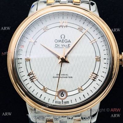 (VS) Omega De Ville Prestige 2-Tone Rose Gold Watch with 2892 Movement 1