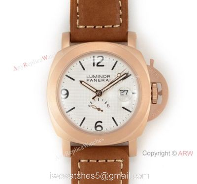 Swiss Grade A Luminor Panerai PAM00028 Power Reserve Copy Watch Rose Gold 1