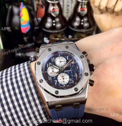 Copy Audemars Piguet Royal Oak offshore Men Watches Blue Dial Automatic 1