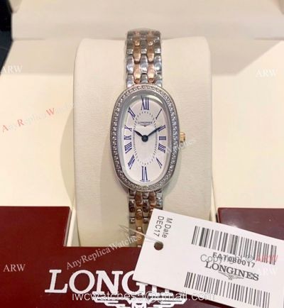 Copy Longines Equestrian Lady Watch Diamond Bezel White Roman Dial 1